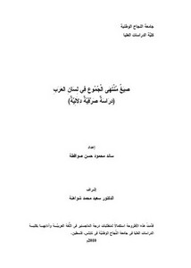 صيغ منتهى الجموع في لسان العرب دراسة صرفية دلالية