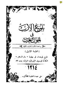 بلوغ الارب في معرفة أحوال العرب للألوسي ج3 – ط 1314