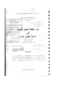 رسائل قانونية جزائرية - دور منظمة العمل الدولية في حماية حقوق العمال